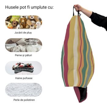 Husa fotoliu Puf Bean Bag tip Para XL fara umplutura malibu sunset