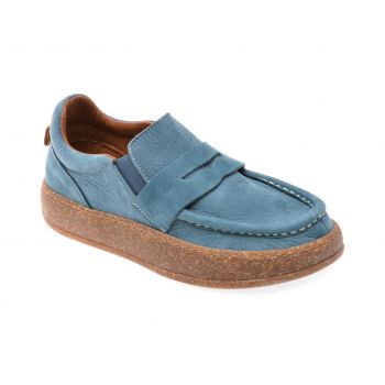 Mocasini casual GRYXX bleumarin, 600403, din nabuc