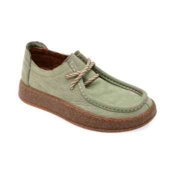 Mocasini casual GRYXX verzi, 600401, din nabuc