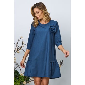 Rochie de zi Gertrud Indigo