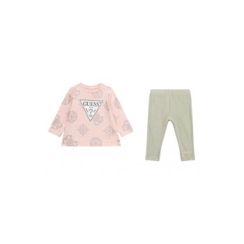 GUESS - Set de bluza cu logo si colanti