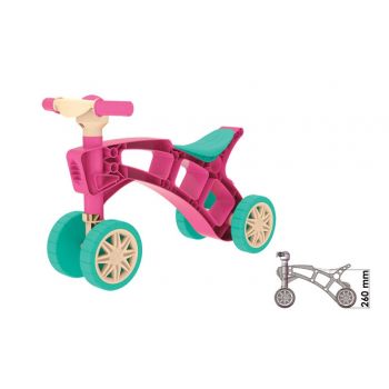 Vehicul de echilibru fara pedale cu 4 roti Minibike Pink