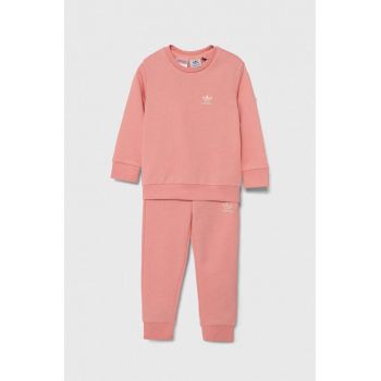 adidas Originals trening copii CREW SET culoarea roz, IX9844