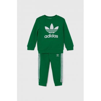 adidas Originals trening copii CREW SET culoarea verde, IX5153