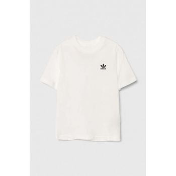 adidas Originals tricou copii TEE culoarea alb, neted, IX5266