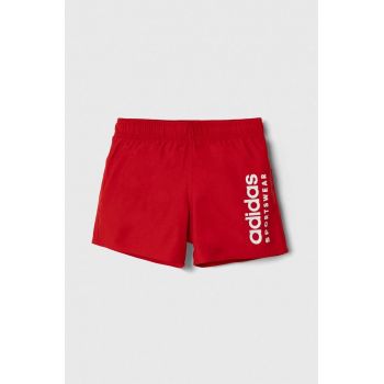 adidas Performance pantaloni scurti de baie copii ESS L CLX SHORT culoarea rosu, IT2687