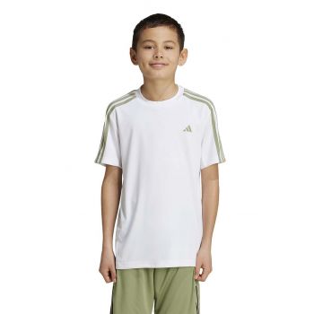 adidas tricou copii U TR-ES 3S T culoarea alb, cu imprimeu, IW5903