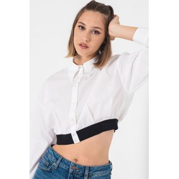 Camasa crop cu maneci cazute Evesia