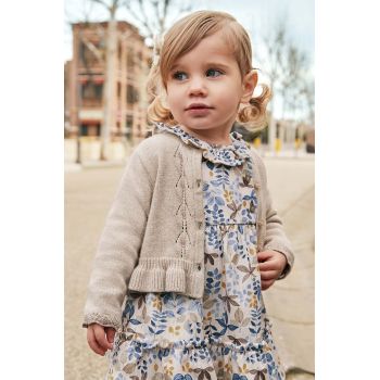 Mayoral cardigan bebe culoarea bej, light, 2326