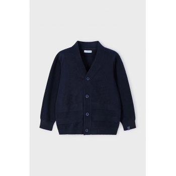 Mayoral cardigan cu amestec de lână pentru copii culoarea negru, light, 4348