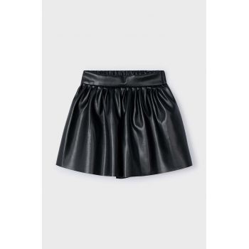 Mayoral fusta fete culoarea negru, mini, drept, 4907