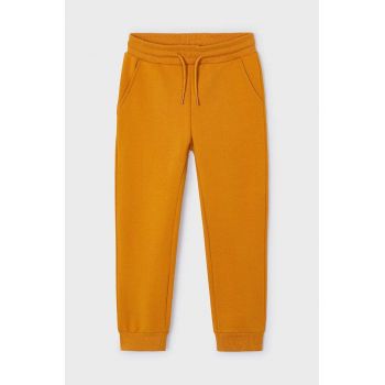 Mayoral pantaloni de trening pentru copii culoarea portocaliu, neted, 725