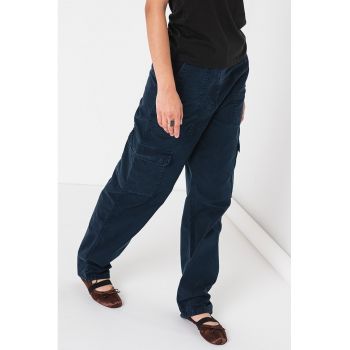 Pantaloni cargo cu talie inalta Harper