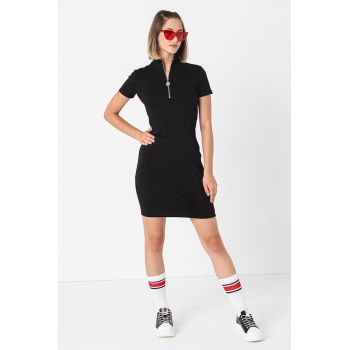 Rochie bodycon cu fenta cu fermoar Nalaya