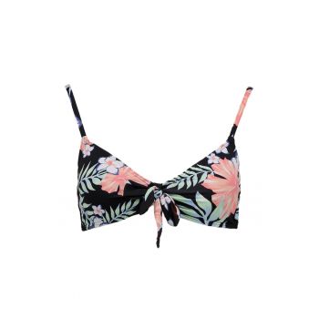 Sutien de baie cu model floral la reducere