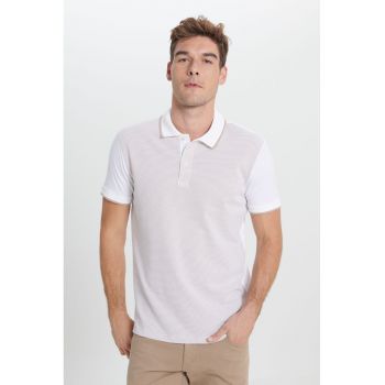 Tricou polo din amestec de modal