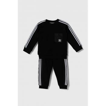 adidas Originals trening copii CREW SET culoarea negru, IX7517