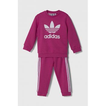 adidas Originals trening copii CREW SET culoarea roz, IX5149