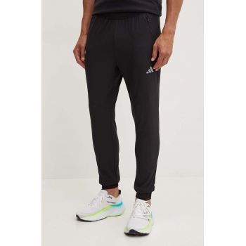 adidas pantaloni de trening culoarea negru, neted, JD8733