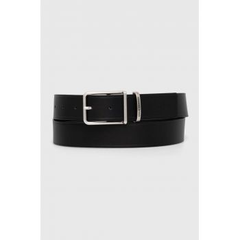 Armani Exchange curea de piele barbati, culoarea negru, 951412 4F893