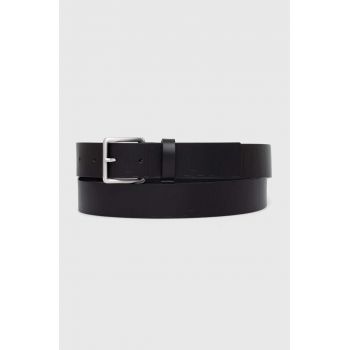 Armani Exchange curea de piele barbati, culoarea negru, 951415 4F896