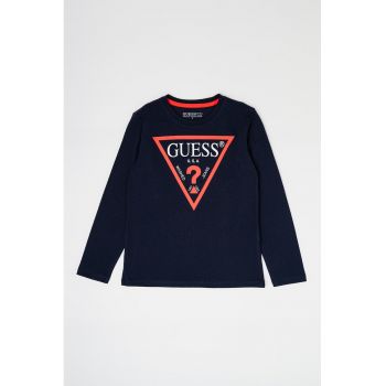 Guess - Bluza din bumbac organic cu imprimeu logo