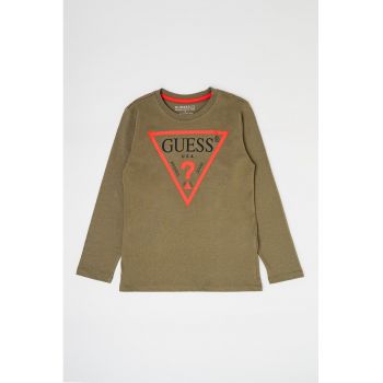 Guess - Bluza din bumbac organic cu imprimeu logo