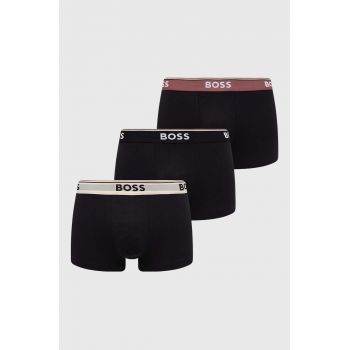 BOSS boxeri 3-pack barbati, culoarea negru, 50517827