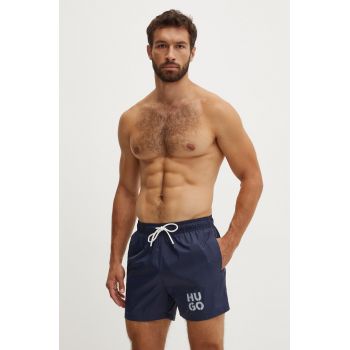 HUGO pantaloni scurti de baie culoarea albastru marin