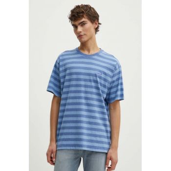 Levi's tricou din bumbac barbati, culoarea violet, modelator