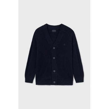 Mayoral cardigan cu amestec de lână pentru copii culoarea albastru marin, light, 7394