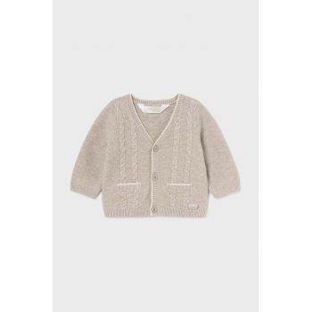 Mayoral Newborn cardigan din amestec de lână pentru bebeluși culoarea bej, light, 2308