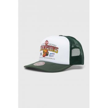 Mitchell&Ness sapca Seattle Supersonics culoarea alb, cu imprimeu, HHSS7498-SSUYYPPPWHIT