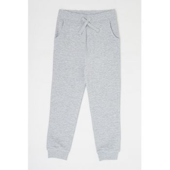 Pantaloni de trening de bumbac talie ajustabila