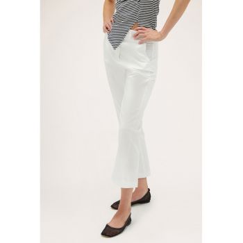 Pantaloni evazati crop