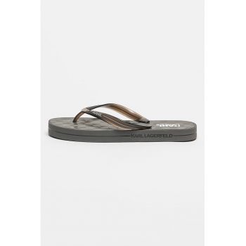 Papuci flip-flop cu model monograma Kosta