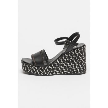 Sandale wedge de piele Gable