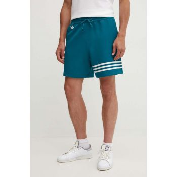 adidas Originals pantaloni scurti Adicolor barbati, culoarea turcoaz, JF9150