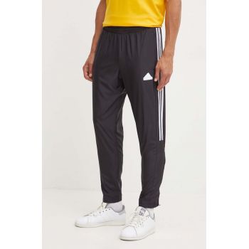 adidas pantaloni Tiro barbati, culoarea negru, cu imprimeu, IX1348