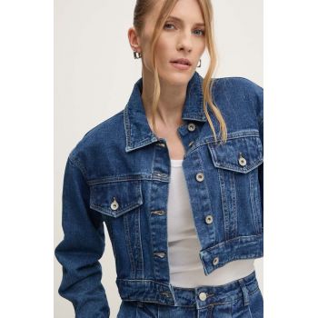 Answear Lab geaca jeans femei, de tranzitie, oversize