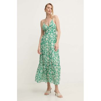 Answear Lab rochie culoarea verde, maxi, evazati