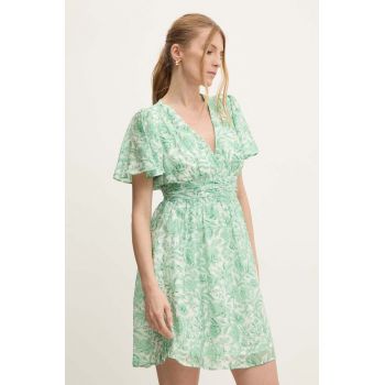 Answear Lab rochie culoarea verde, mini, evazati