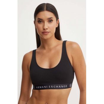 Armani Exchange sutien culoarea negru, neted, 947029 CC502