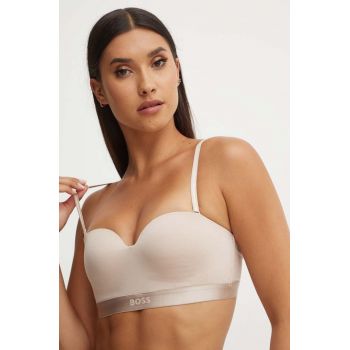 BOSS sutien culoarea bej, neted, 50520415