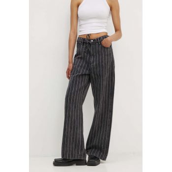 Day Birger et Mikkelsen jeansi Elijah - Denim Stripes femei high waist, DAY65243291