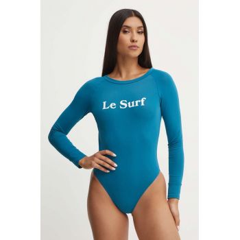 Drivemebikini costum de baie dintr-o bucată Le Surf Mare culoarea turcoaz, cupa moale