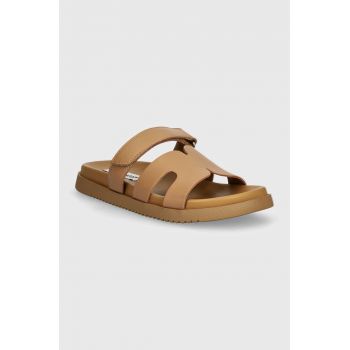 Steve Madden slapi de piele femei, culoarea maro