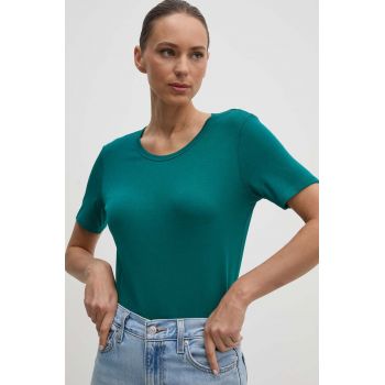 United Colors of Benetton tricou din bumbac femei, culoarea verde ieftin