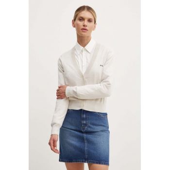 A.P.C. cardigan din bumbac cardigan berenice culoarea bej, light, COGDK.F22266