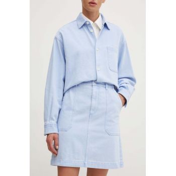 A.P.C. fustă din denim jupe lea mini, evazată, COGZS.F06299